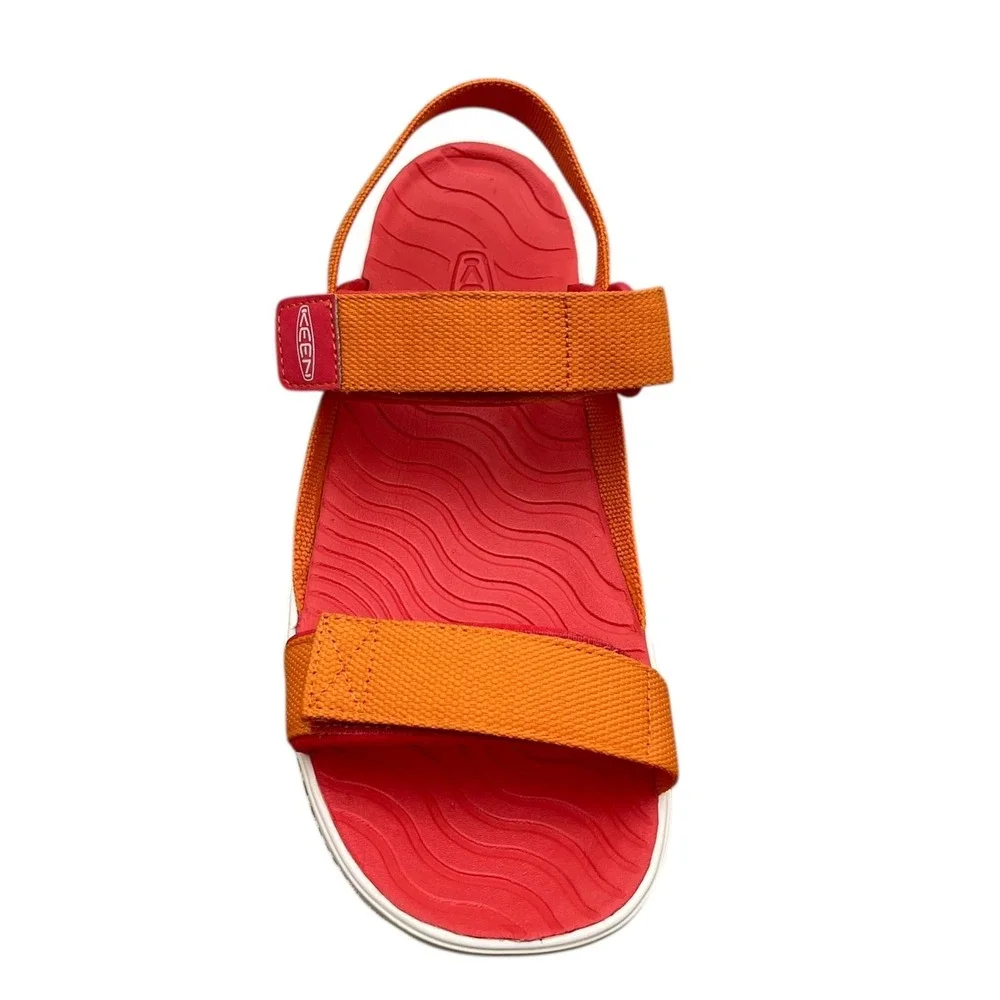 KEEN Youth Girls Sandal Size 7/ Women's 9 Orange Adjustable Open Toe Lightweight